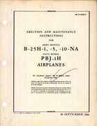 Erection and Maintenance for B-25H-1, -5, -10-NA, and PBJ-1H