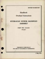 Overhaul Instructions for Hydraulic Power Manifold Assembly - Part 5333392 