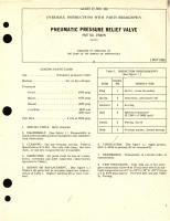 Overhaul Instructions with Parts Breakdown for Pneumatic Pressure Relief Valve Part  No. 2394235 