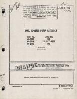 Overhaul Manual for Fuel Booster Pump Assembly - Parts 60-371A, 60-371B, and 60-371C
