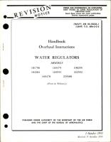 Overhaul Instructions for Water Regulators