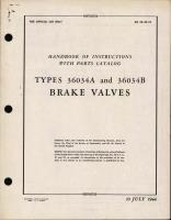 Handbook of Instructions with Parts Catalog for Type 36034A and 36034B Brake Valves