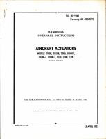 Overhaul Instructions for Aircraft Actuators Models