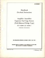 Overhaul Instructions for Capacitor Fuel Gage System Amplifier Assemblies - Parts 382000 and 382000-1