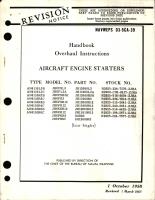 Overhaul Instructions for Engine Starters