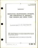 Handbook for Inspection, Maintenance, and Disposition of Aircraft Tire Casings and Inner Tubes