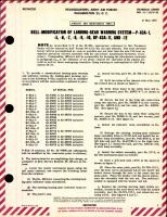 Modification of Landing Gear Warning System for P-63A