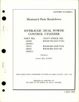 Illustrated Parts Breakdown for Hydraulic Dual Power Control Cylinder - Parts 16560, 16560-1, 16545, 16563, and 16563-1 