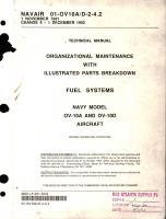 Organizational Maintenance with Illustrated Parts Breakdown for Fuel Systems on OV-10A and OV-10D 