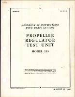 Propeller Regulator Test Unit Model 203
