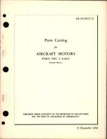 Parts Catalog for Aircraft Motors - Part C-24305 