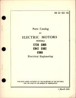 Parts Catalog for Electric Motors 