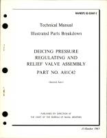 Illustrated Parts Breakdown for Deicing Pressure Regulating & Relief Valve Assembly - Part A81C42