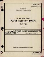 Overhaul Instructions for Electric Motor Driven Water Injection Pumps - Series 7900