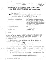 Removal of Pilot's Escape Hatch Lock - All B-25 Aircraft Series (North American)