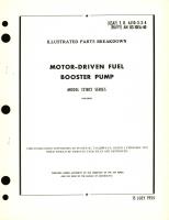 Illustrated Parts Breakdown for Motor-Driven Fuel Booster Pump Model 121812 Series 