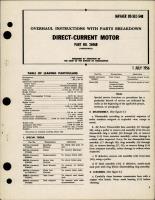 Overhaul Instructions with Parts Breakdown for Direct Current Motor - Part 26968 