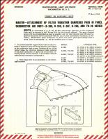 Attachment of Filter Vibration Dampener Pads in Panel Carburetor Air Duct 