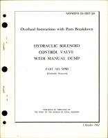 Overhaul Instructions with Parts Breakdown for Hydraulic Solenoid Control Valve w Manual Dump - Part 54900
