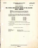 Winterization Marking of Thompson Fuel Selector Valves