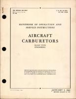 Handbook of Operation and Service Instructions for Float Type Aircraft Carburetors