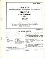 Overhaul Instructions with Illustrated Parts Breakdown for Flap Assembly Indicator - Part 24100-59F-4-A1