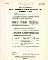 Inspection of 75-Gallon Auxiliary Fuel Tank Attachment Fittings