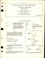 Overhaul Instructions with Parts Breakdown for Y Drive Gear Box - Part C1739 