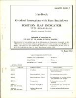 Overhaul Instructions with Parts Breakdown for Position Flap Indicator - Type 1300A-C1A-1-A2