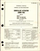 Overhaul with Parts Breakdown for Geneva-Loc Actuator - Series 108