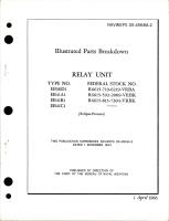 Illustrated Parts Breakdown for Relay Unit - Type EB30D1, EB41A1, EB41B1 and EB41C1