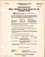 Inspection of 75-Gallon Auxiliary Fuel Tank Attachment Fittings