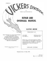 Repair & Overhaul Manual Electric Motor AS-19593, & -A Rev. 3