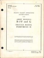 Pilot's Flight Operating Instructions for B-17F and G