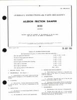 Overhaul Instructions with Parts Breakdown for Aileron Friction Damper 59133