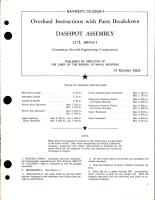 Overhaul Instructions with Parts Breakdown for Dashpot Assembly - 117L 10053-1