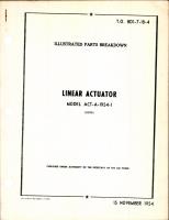 Parts Breakdown Linear Actuator Model ACT-A-1954-1