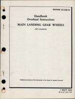 Overhaul Instructions for Main Landing Gear Wheels 