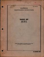 Maintenance Instructions for Radio Set ARC Type 12