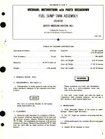 Overhaul Instructions with Parts Breakdown for Fuel Sump Tank Assembly 200-48208 