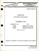 Overhaul Instructions for Turbine Fan - Assemblies 519908, 519909, and 536928