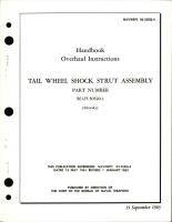 Overhaul Instructions for Tail Wheel Shock Strut Assembly - Part S6125-50520-1