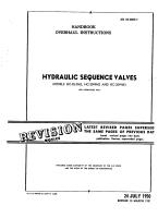 Overhaul Instructions for Hydraulic Sequence Valves