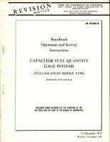 Revision to Operation and Service Instructions for Capacitor Fuel Quantity Gage Systems