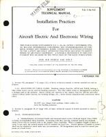 Installation Practices for Aircraft Electric & Electronic Wiring