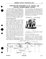 Operation and Adjustment of GE 3GTR72C1, A Reverse Current Cutouts