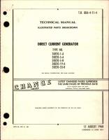 Illustrated Parts Breakdown for Direct Current Generator