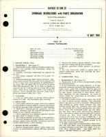 Overhaul Instructions with Parts Breakdown for Selector Assembly Type II - Class B - Part D-9305-001