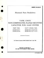 Illustrated Parts Breakdown for Tank Units Non-Compensated Flange Mounted Capacitor Fuel Gage System, Part No. 391006 