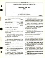 Overhaul Instructions with Parts Breakdown  for Temperature Relief Valve Part No. 11146-3 